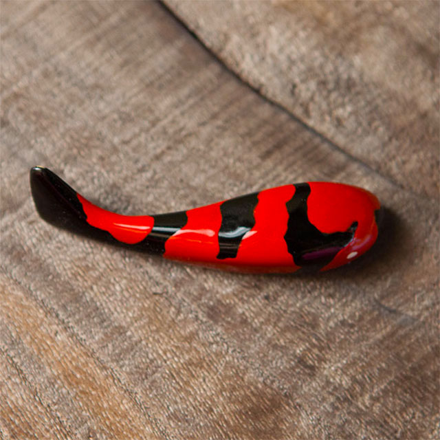 KOIOKI NO.05 創作柄A(黒漆に赤)