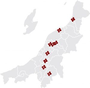 新潟県伝統的工芸品展2019 産地マップ