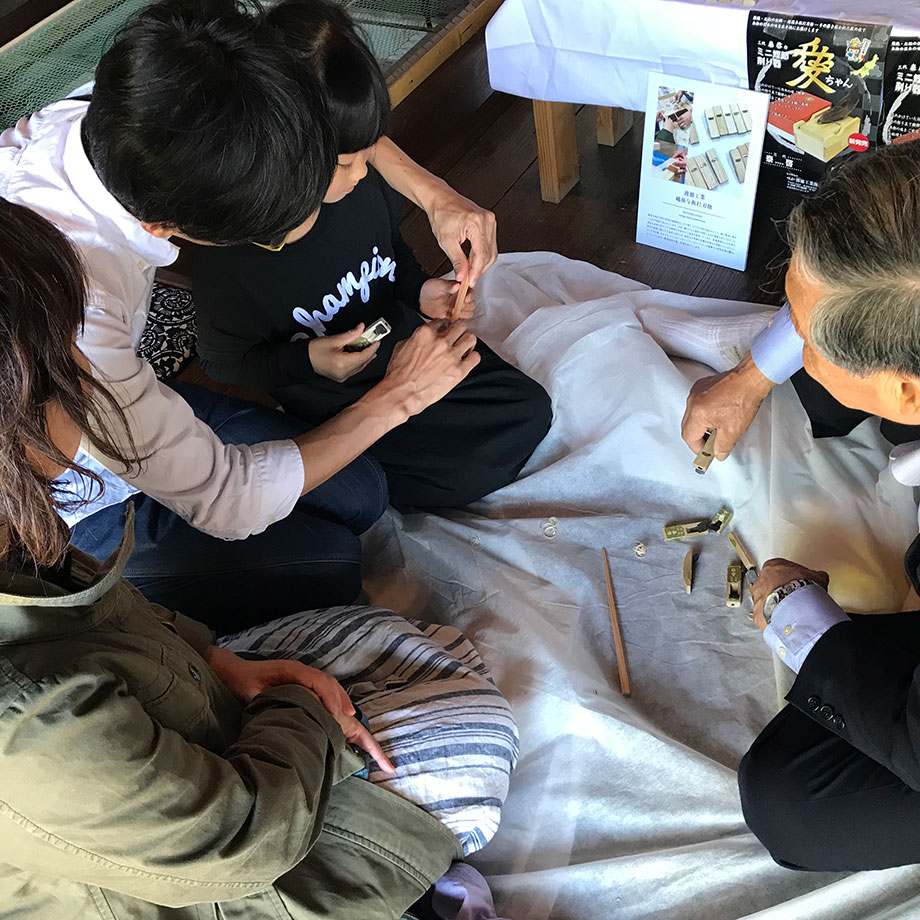 >越後与板打刃物 ミニ鉋でMy 箸作