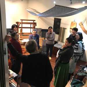 「山の織 雪の色」鑑賞風景