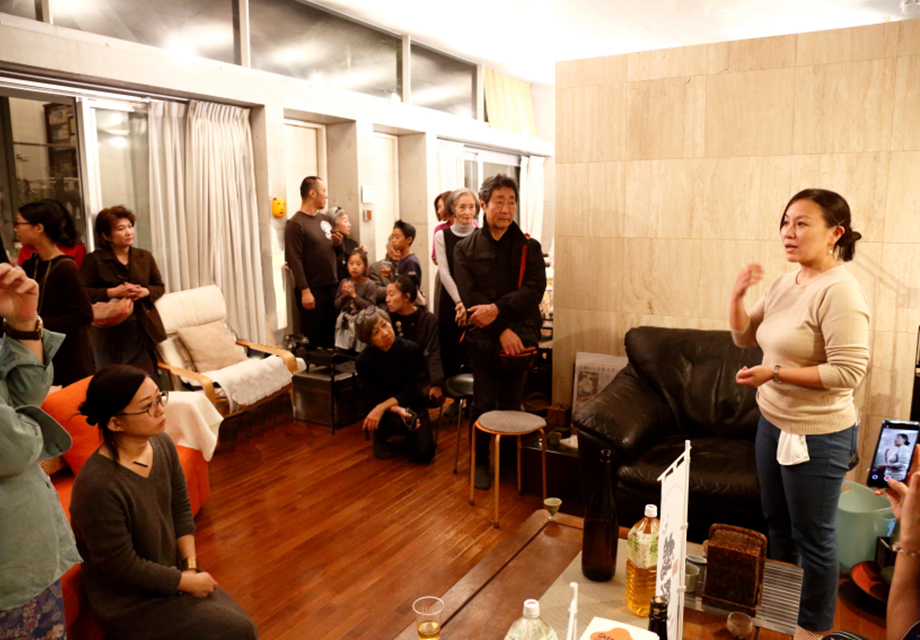 「山の織 雪の色」オープニング