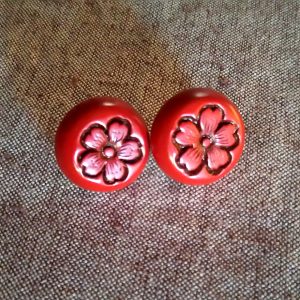 池野漆工芸 堆朱イヤリング/ピアス