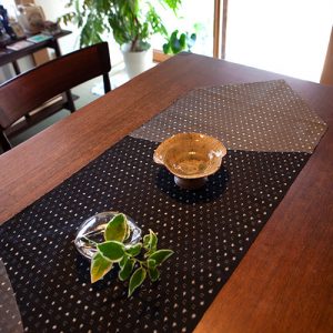 新潟の織物/十日町絣 黒&グレー