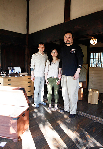 漆鯉箸置き３作家