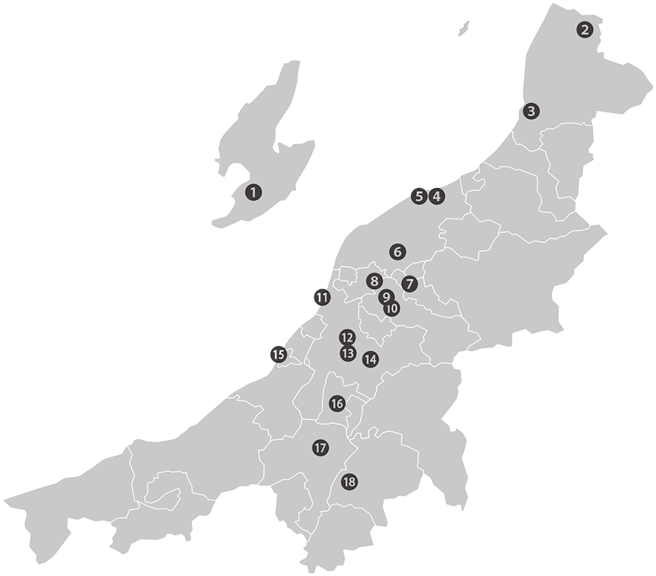 匠の惑星　産地マップ