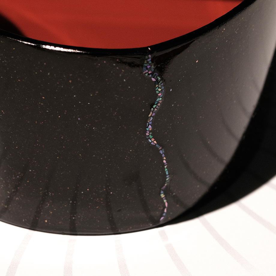 匠の惑星 展 新潟漆器のお弁当箱 螺鈿継