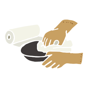 フライパンのお手入れ